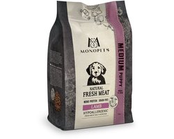 Monopets Fresh Meat Puppy Medium Lamb 2 kg - Hondenvoeding