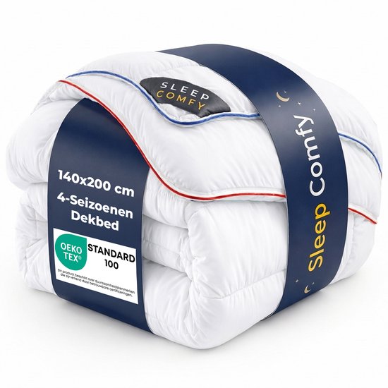 Sleep Comfy Thermo Balance Series - Hotel Kwaliteit 4 Seizoenen Dekbed - 140x200 cm - Anti Allergie Dekbed Met Twee Delen - 3 in 1 Dekbed - Comfort & Ademend - Eenpersoons Dekbed- Zomerdekbed & Winterdekbed