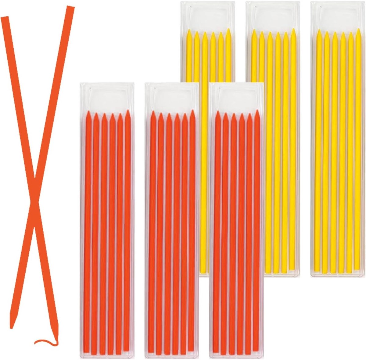 36 Stuks Tracer Potlood Navullingen - 2,8 mm Pica Potlood Vullingen voor Houtbewerking