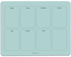 GreenStory - Week Planbord - Zelfklevend - Blauw - M - met Sticky Pen