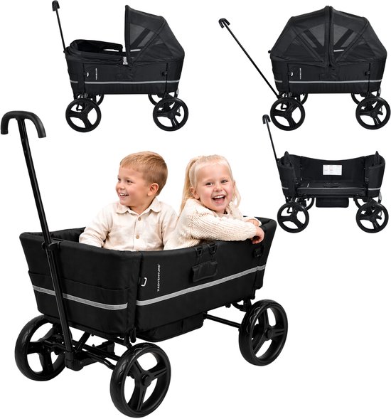 Overmont Opvouwbare bolderkar, inklapbare handwagen