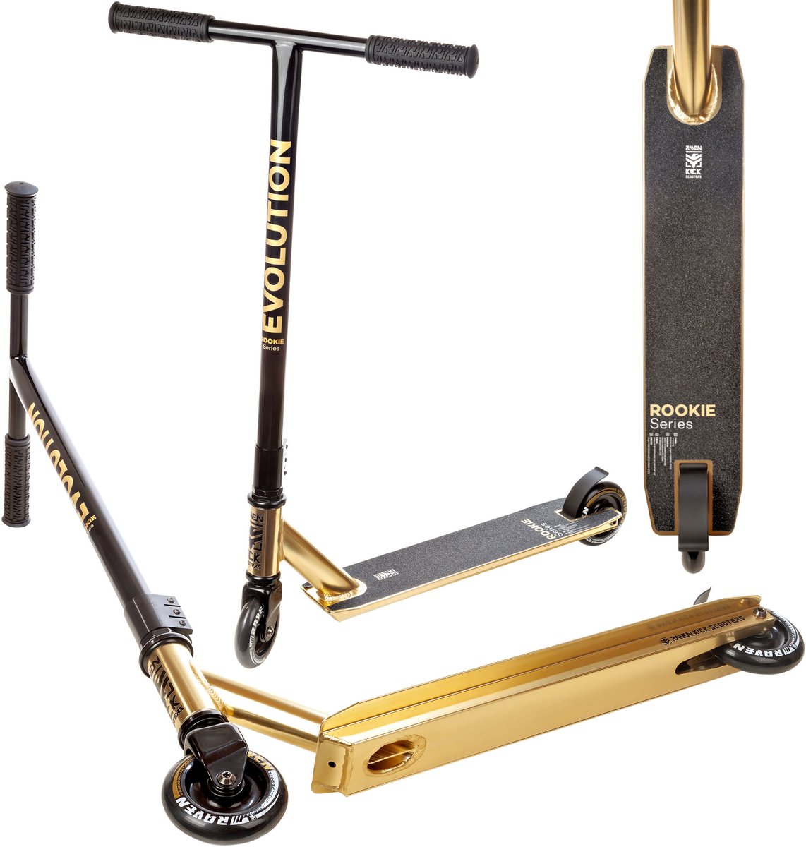 RAVEN Rookie Goud 100mm Stuntstep