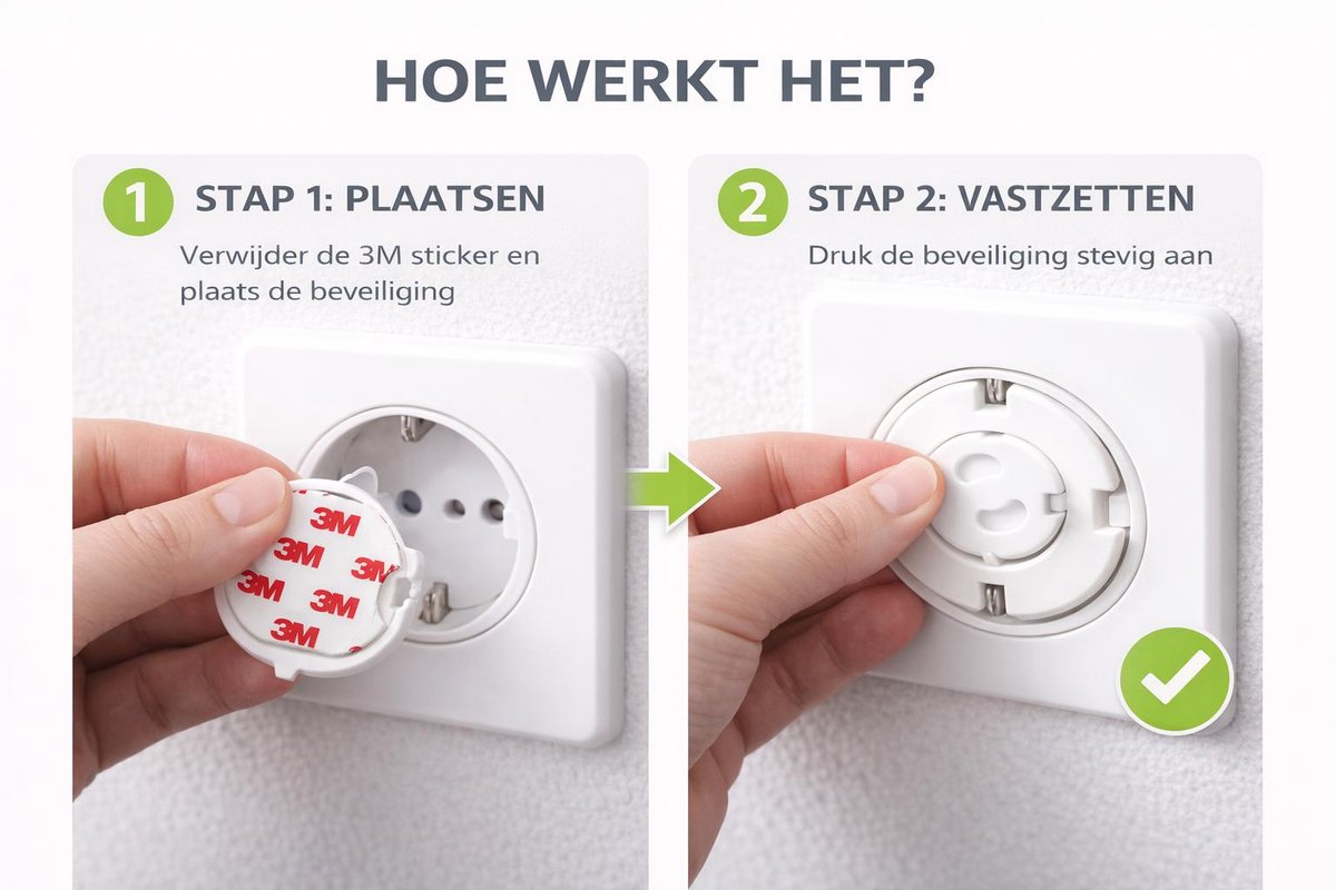 Cubs Care Stopcontactbeveiliging Wit 12 Stuks – Kinderbeveiliging Stopcontact – Stopcontactbeschermers – Babyproof – Met Verwijdertool – 3M Sticker – foto 6