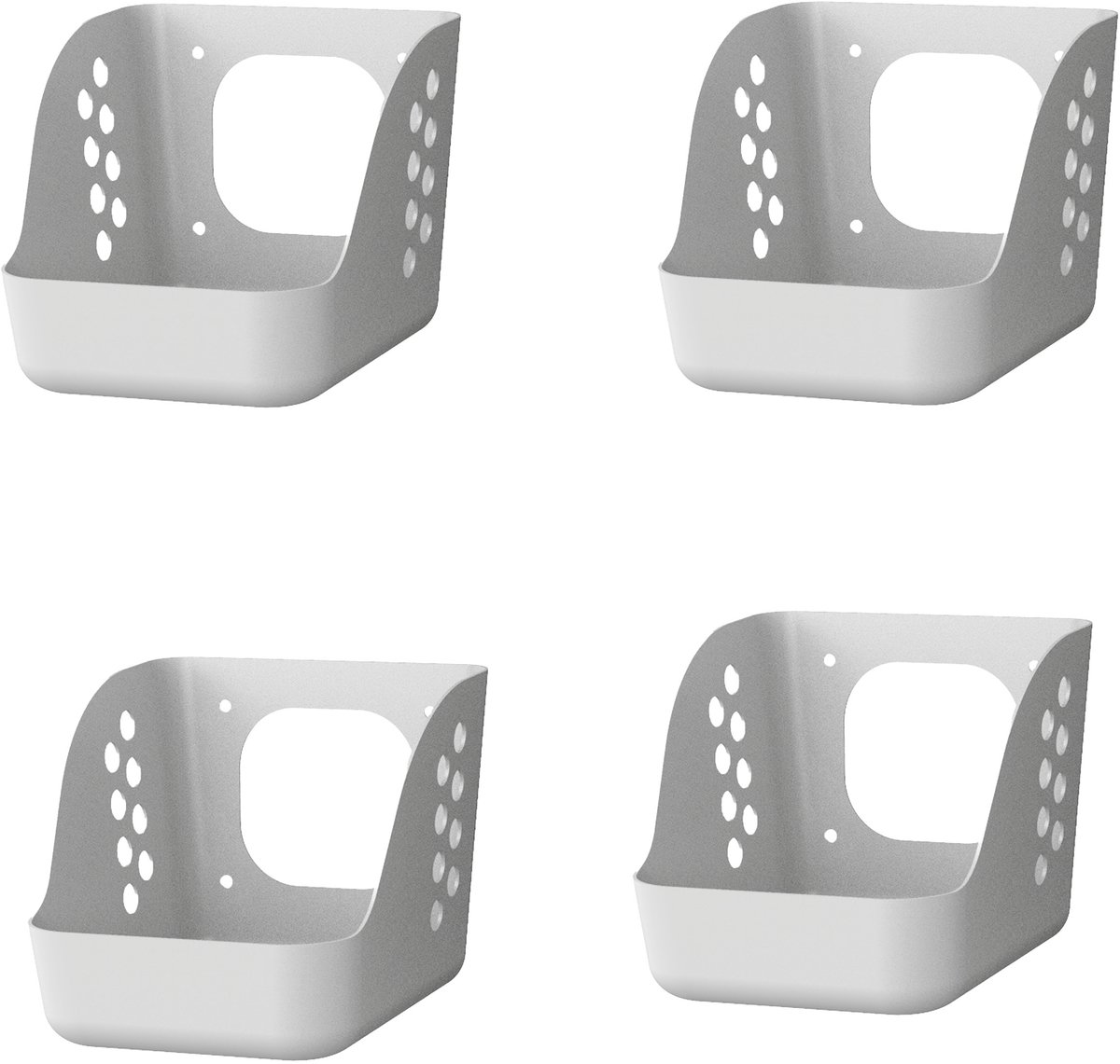 Basic Nest MINI grijs - legnest voor kippen voor tot wel 5 kippen voor wandmontage - kippennest - pluimve nest - kippenhok