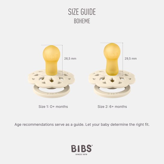 Bibs Fopspeen Boheme Round Dusty Pink / Coral Size 2 (2 stuks) van BIBS — afbeelding 4