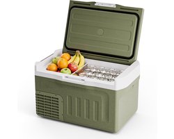 Auronic Elektrische Koelbox - Compressor - 21L - 12V en 240 volt - Camping Koelkast - Frigobox Auto - Groen