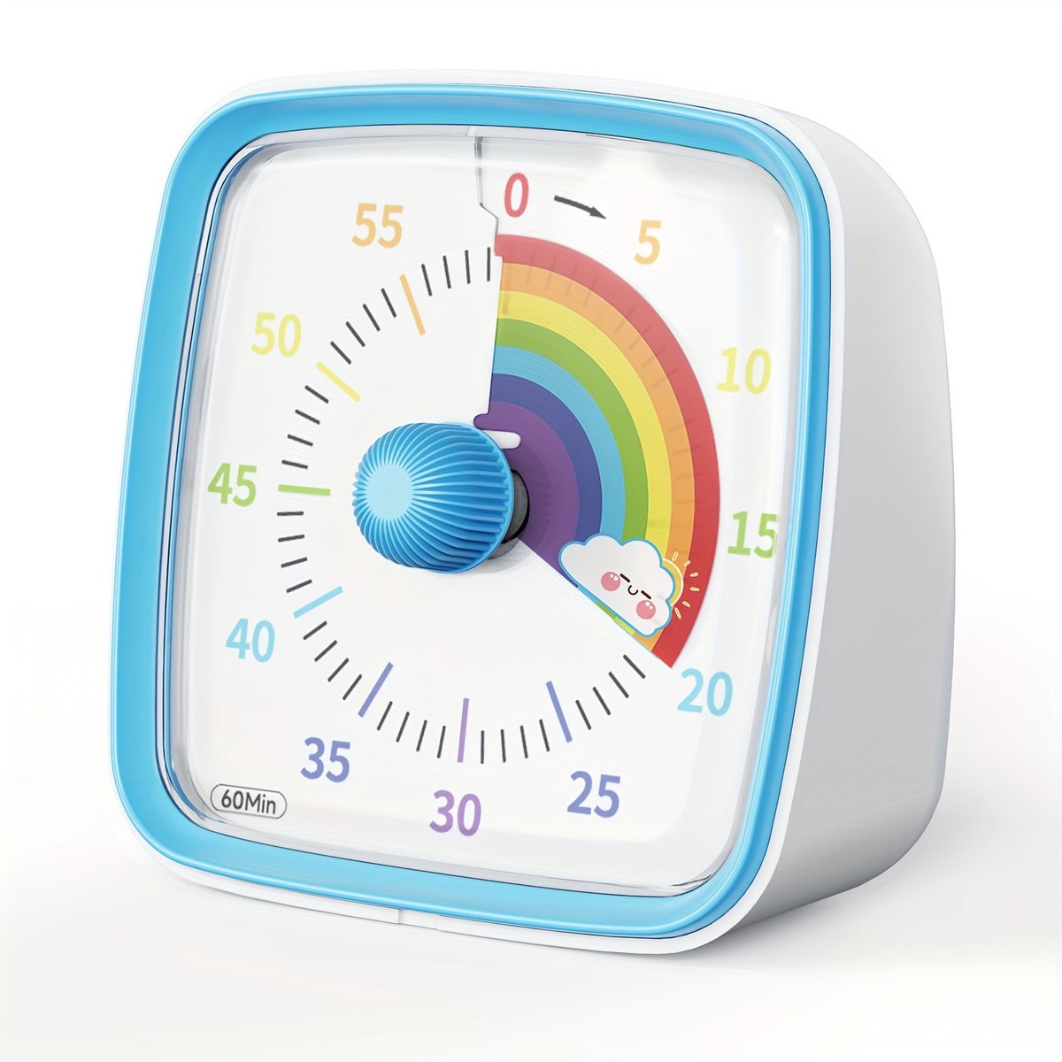 Livé® Blauw Visuele Timer – 60 Min Stil Aftellen met Nachtlamp