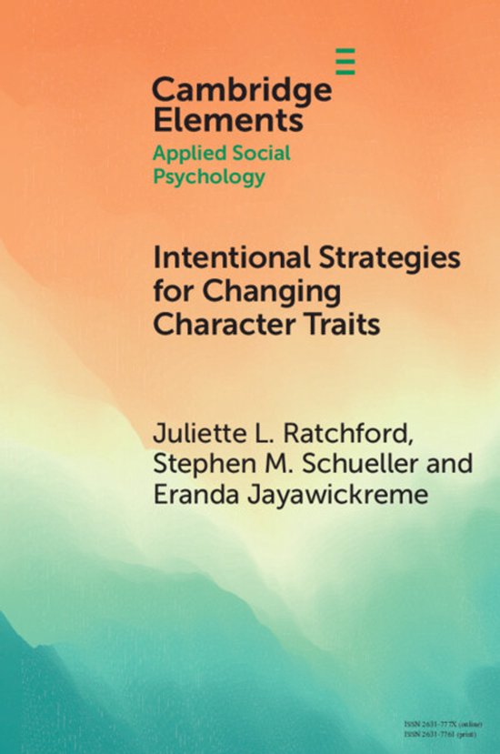 Elements in Applied Social Psychology- Intentional Strategie ... - cover