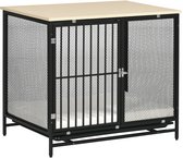 Hondenkooi met 3 binnendeuren, grote XXL hondenbench met uitneembare lade 90x62x68cm