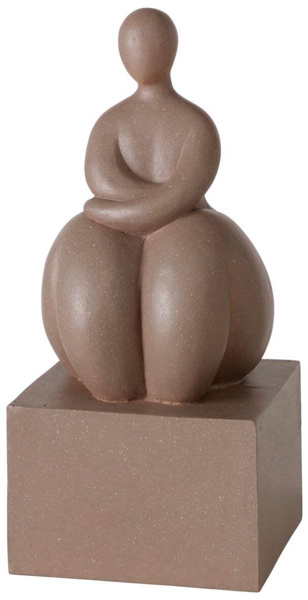 Boltze - Beeld - Sculptuur - Jolante - Handgemaakt - Bruin - Polyresin - 10x22cm - Boekensteun