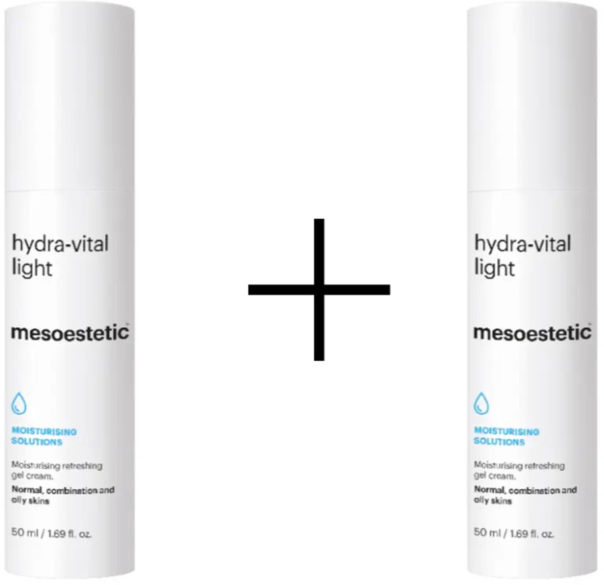 Mesoestetic Hydra Vital Light 2 Stuks – 2x50ml Voordeelset – Hydraterende Gezichtscrème