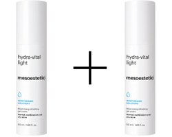 Mesoestetic Hydra Vital Light 2 Stuks – 2x50ml Voordeelset – Hydraterende Gezichtscrème