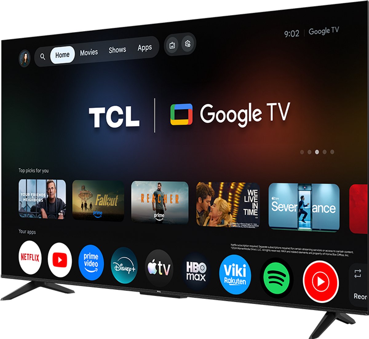 TCL 65P6L - 65 inch - 4K QLED - 2026 - Smart TV thumbnail 3