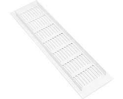 4 Stuks Ventilatie Roosters van Aluminium voor Kasten, Badkamers en Keukens - 8 x 30 cm, Ideaal voor Luchtcirculatie en Vochtbestrijding