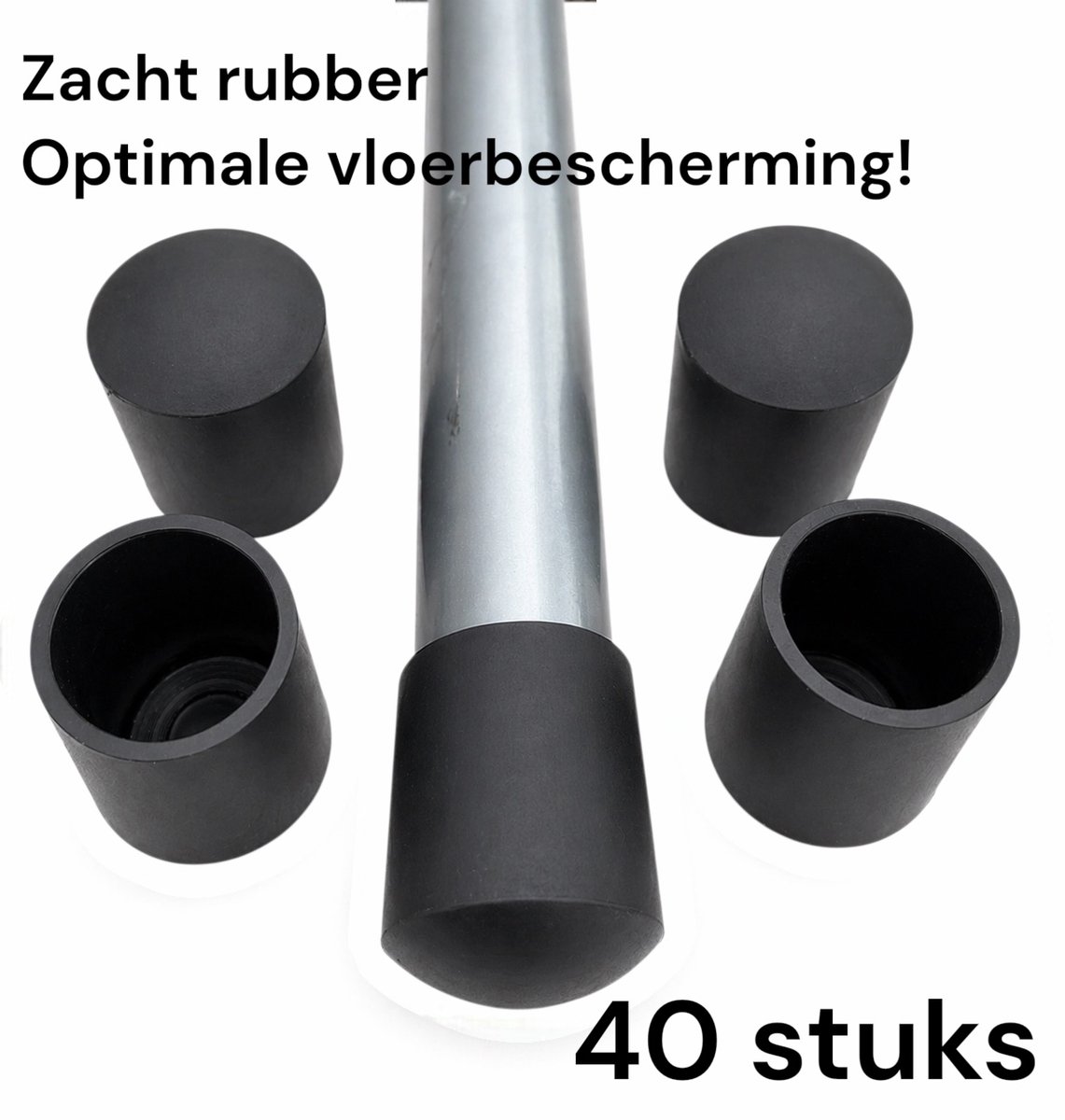 40 stuks pootdop 22mm zacht rubber vloerbeschermer omdop vloerglijder stoelpootdop pootdoppen stoelpootdoppen peerdoppen peerdop peer dop