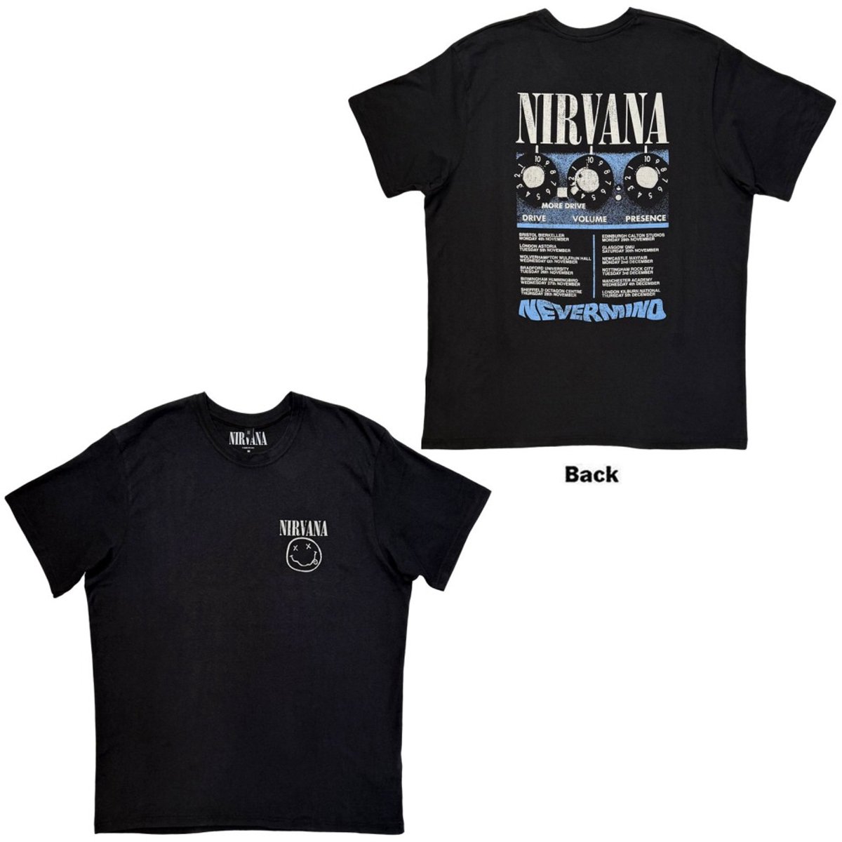Nirvana - More Drive Heren Tshirt - S - Zwart
