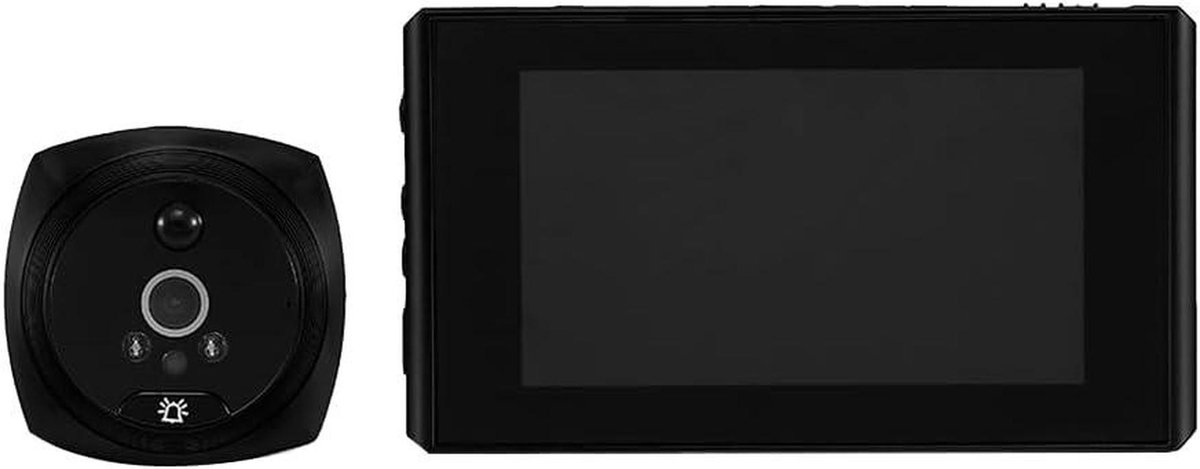 Digitale Deurspion - Deurcamera Viewer - Veilig Huis - 145 Graden Nachtzicht - 4.5 inch Scherm - Zwart