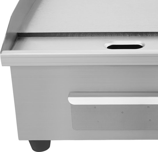Elektrische Grillplaat - Bakplaat Grill - Professioneel Koken - Snelle Opwarming - 55 x 43 x 24 cm - Zilver — afbeelding 5