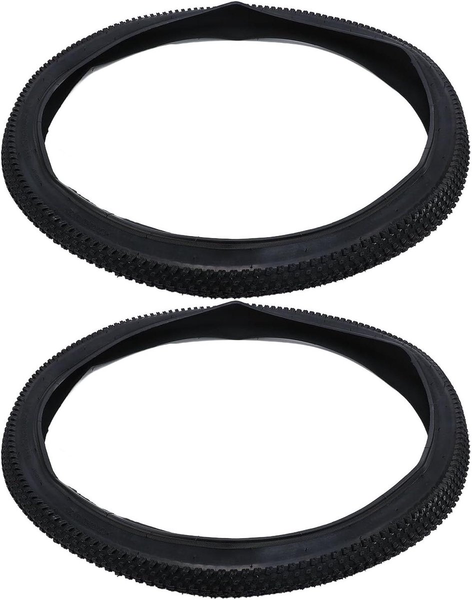 Fietsbanden Set - Buitenbanden Rubber - Veilig Fietsen - Verdikt Antislip - 24x2.125 - Zwart