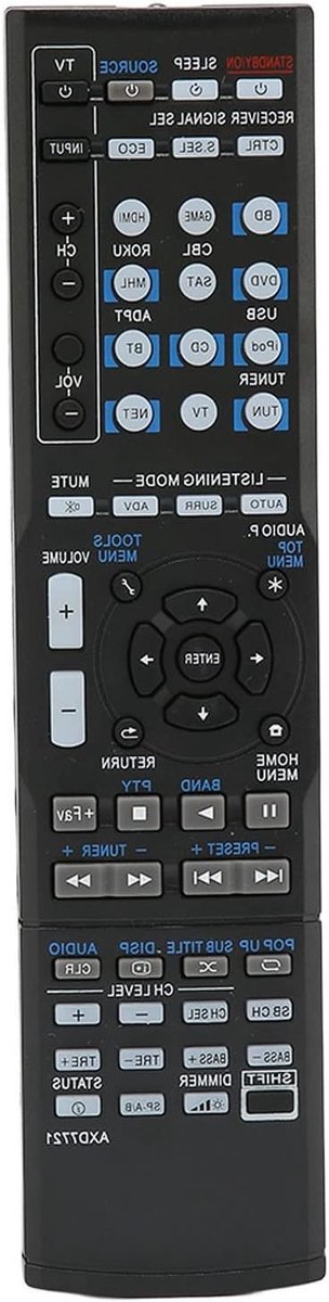 Vervangende AV Receiver Afstandsbediening voor Pioneer Modellen VSX-830, VSX-1024, VSX-1029 en Meer - Compatibel en Gebruiksvriendelijk