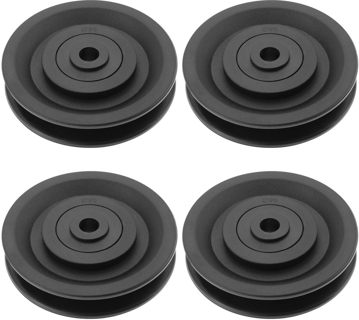 Cosensi- Katrol 90mm Slijtvast - Katrol Fitness - Gym Apparatuur - DIY Thuis Gym - Lichtgewicht - Duurzaam Kunststof/Metaal - Katrollen