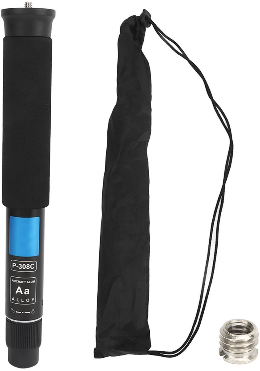 Byshayne- Cameramonopod Uitschuifbaar 28-157 cm - Lichtgewicht Aluminiumlegering - Fotografie - Draagbare Selfiestick - Brede Toepassing
