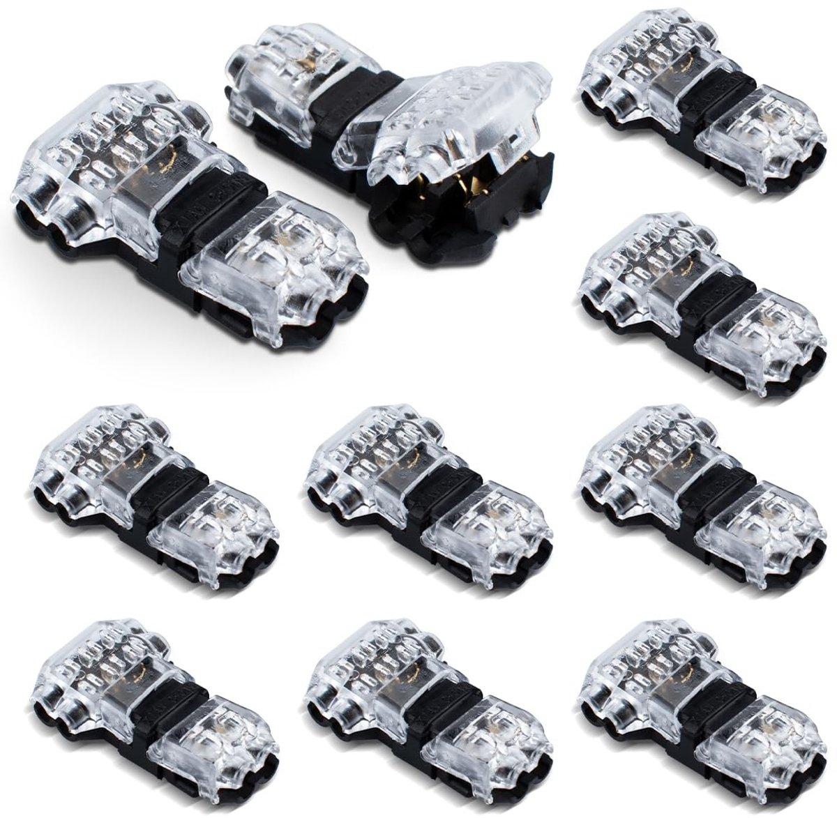 Cosensi - 10pcs Connecting Terminal - T2 Type Klemmen - Eenvoudige installatie - Non-stripping Verbinding - Voor DIY Projecten - Duurzaam Gebruik