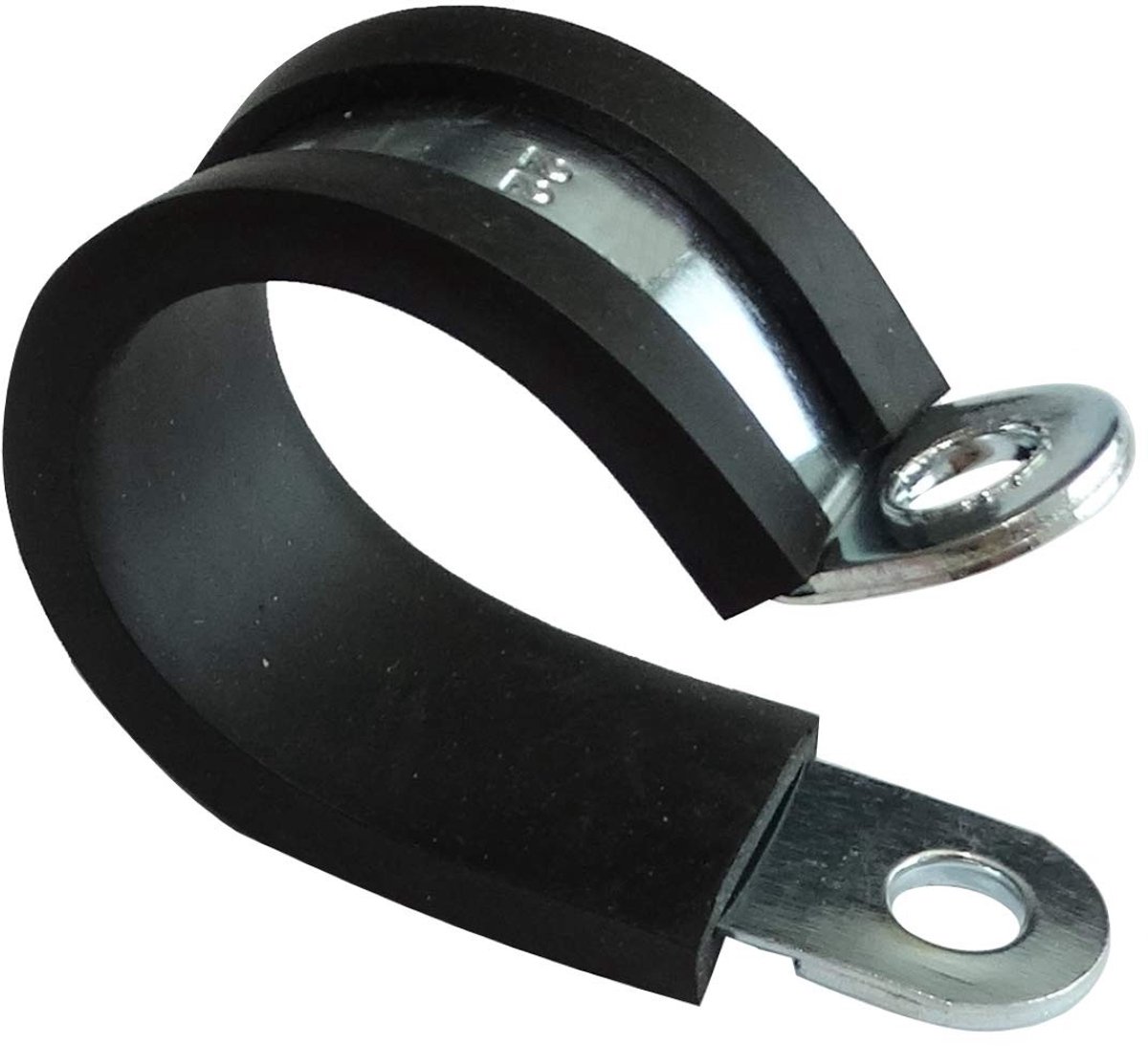 Cosensi- Kabelbinder Set van 5 - Staal met Rubber Coating - Voor Maximaal 22 mm - Bevestiging met Schroeven/Nagels - Installatieopening 5,3 mm - Breedte 12 mm - Slangklem