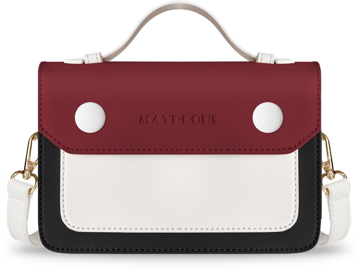 Cosensi- Schoudertas Dames - Crossbodytas - Handtas Klein - 3 in 1 - Faux Leer - Verstelbare Schouderband