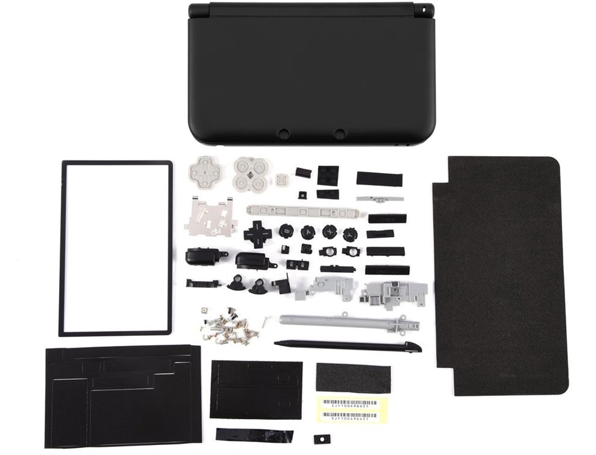 Cosensi - Replacement Case - Vervangingsset voor 3DS XL - Stevig en Compact - Zwart - Professionele Behuizing - Geschikt voor Console - Com...