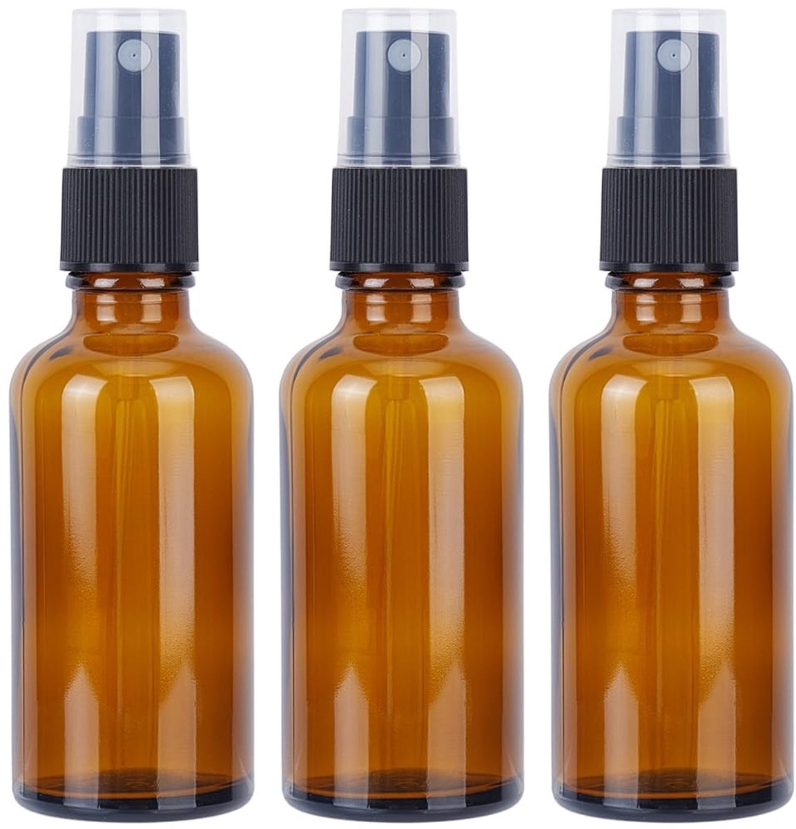 Cosensi - 3 Stuks Amber Glazen Sprayflessen van 50 ml voor Diverse Toepassingen