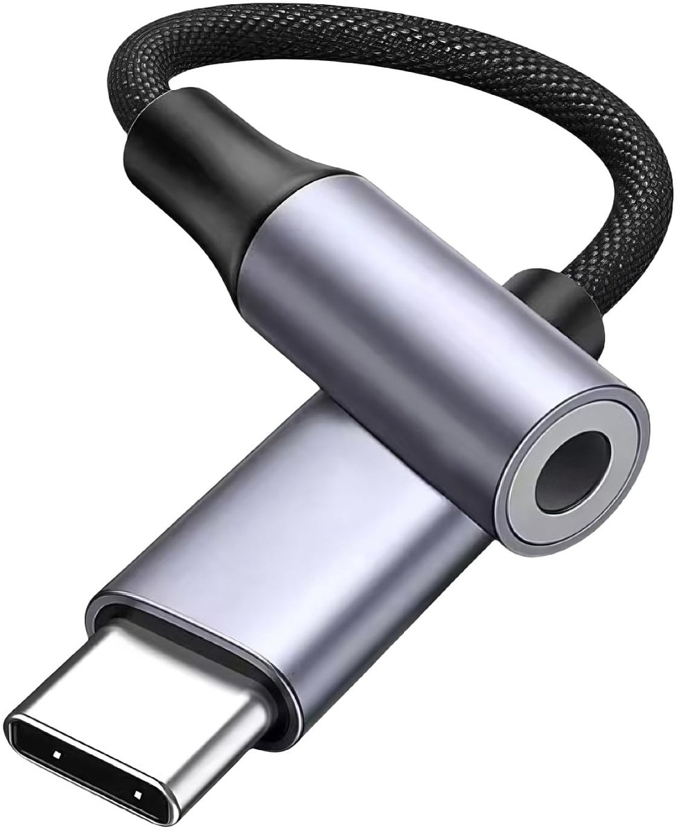 Cosensi - USB C naar 3,5 mm Hoofdtelefoonadapter met Volumeregeling