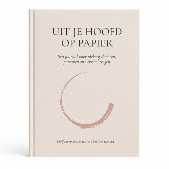 Foto: Uit je hoofd op papier journal voor piekergedachten patronen en verwachtingen 160 g m dik papier