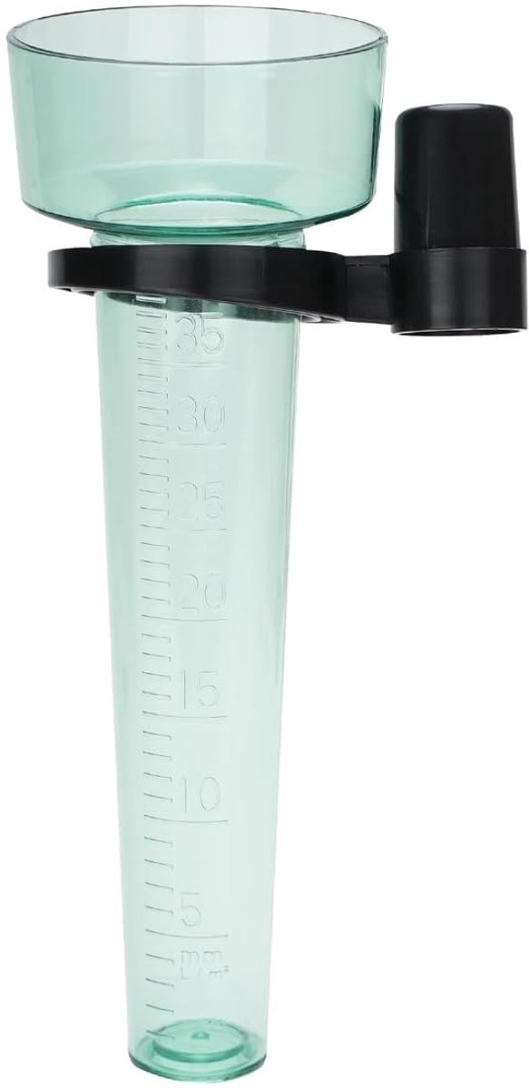 Cosensi - Transparante Plastic Regenmeter met Montagepen voor Tuin en Boerderij 25cm