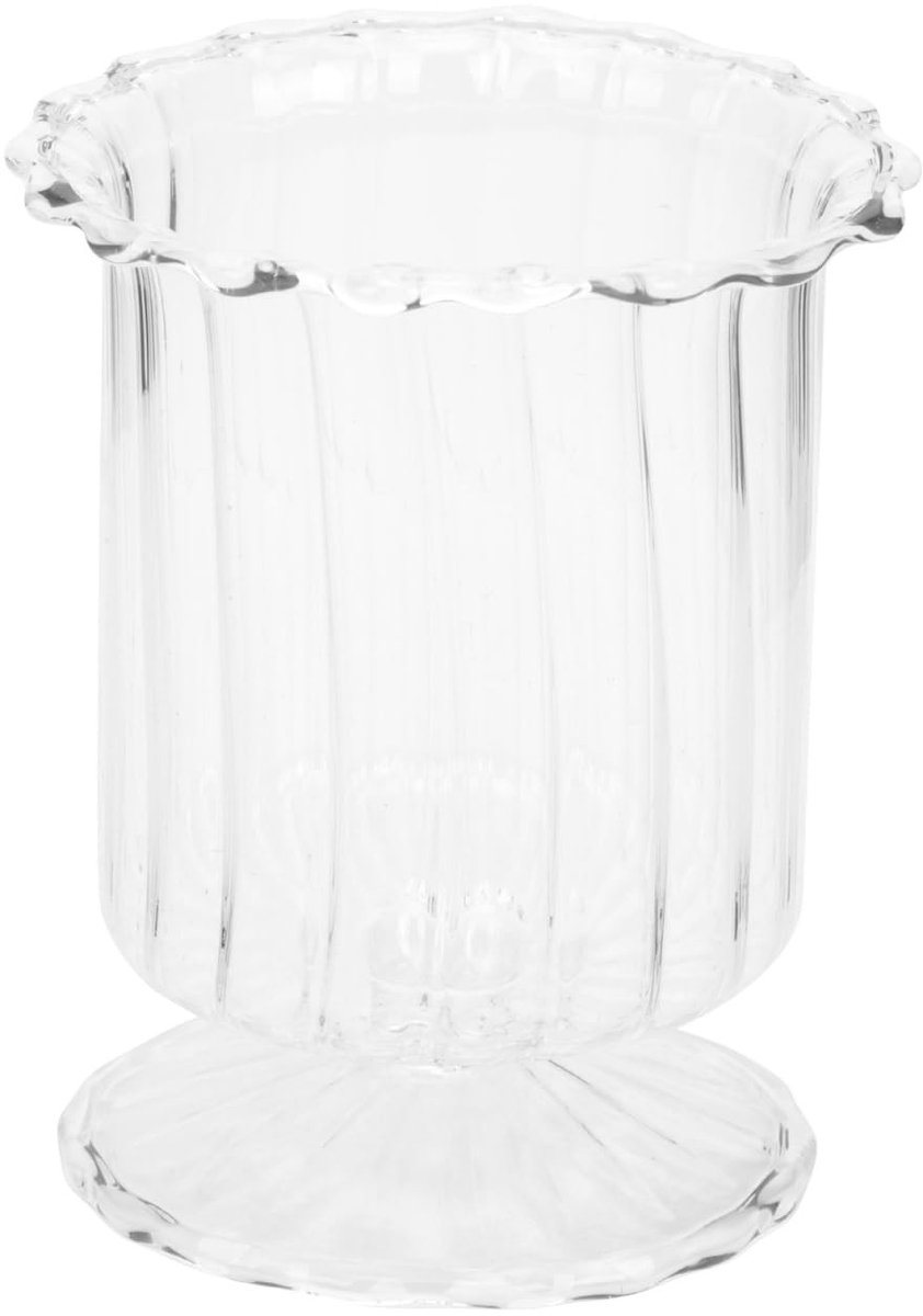 Cosensi- Kandelaar Winddicht - Vintage Glazen Vaas - Decoratieve Kandelaar - Opbergkaarsenhouder - Duurzaam Materiaal - Sterke Basis - Kaarsenhouder