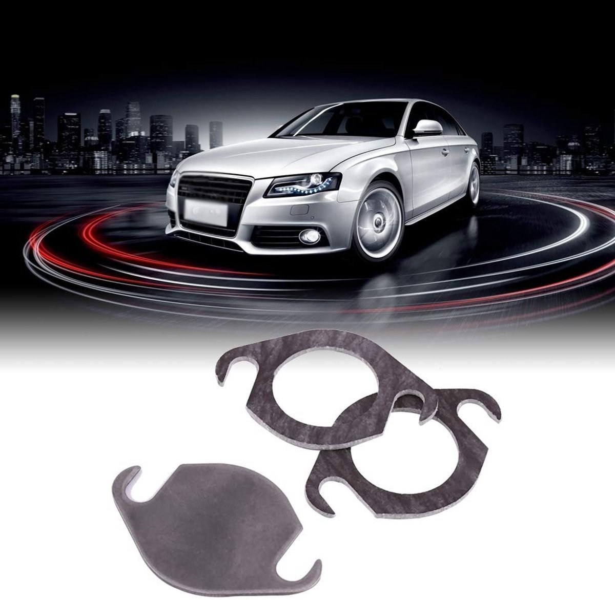 Cosensi- EGR Klep Blanking Plaat - Roestvrij Staal - 2 Gaskets - Geschikt voor TDI Motoren - Duurzaam - Hoge Kwaliteit - EGR Blokkering