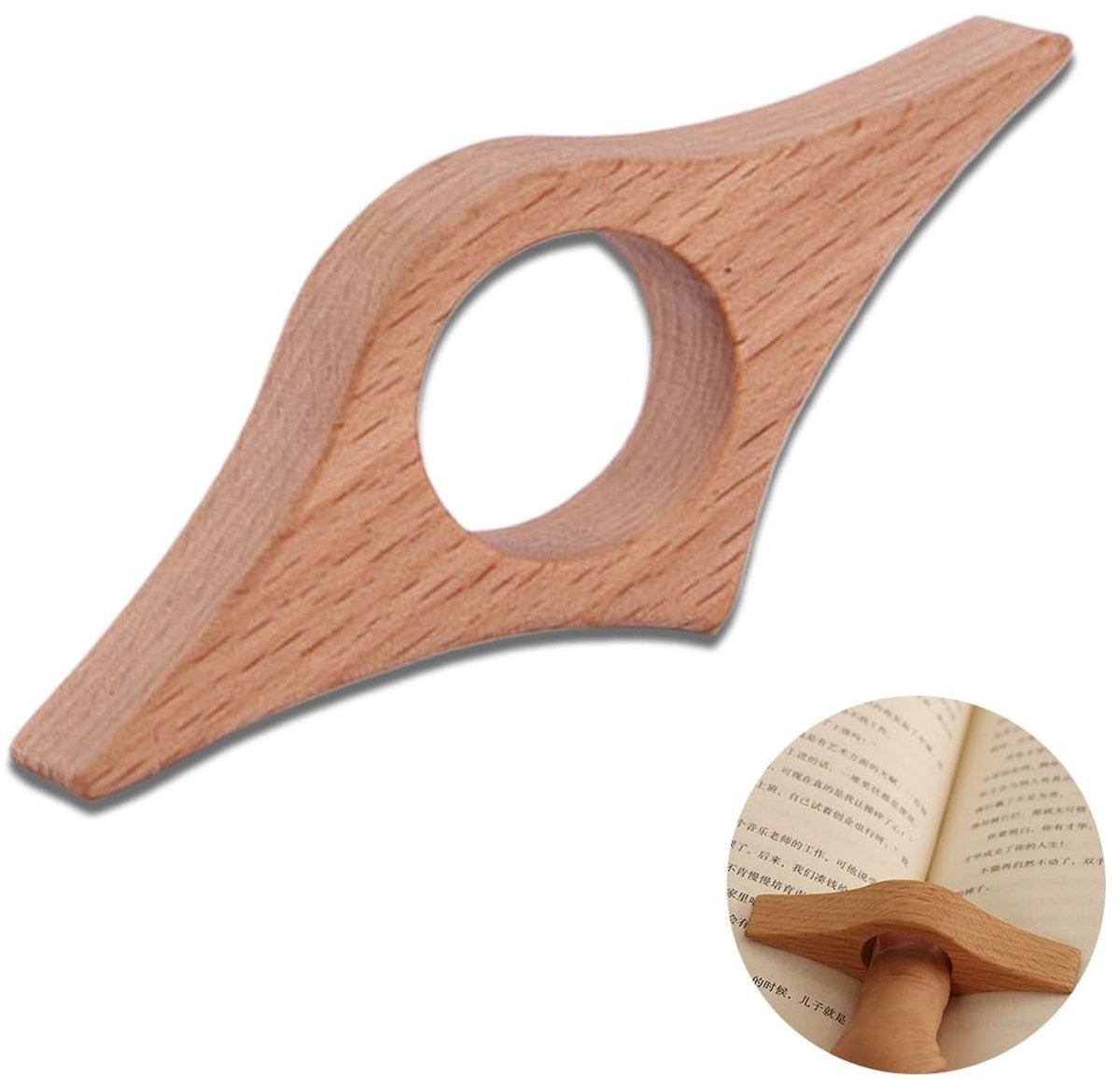 Cosensi- Bladwijzer Handgemaakt - Magnetisch - Natuurlijk Walnoot - 85 x 35 mm - Cadeau voor Lezers - Lichtgewicht en Comfortabel - Boekenlegger