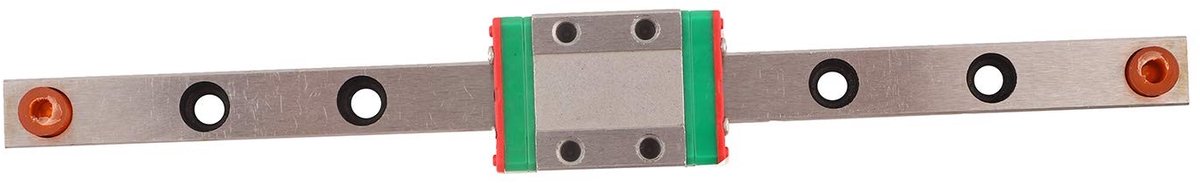 Byshayne- Lineaire Railgeleiding 150 mm - Mini-Lineaire Geleiding - Smeersysteem - Railbreedte 9 mm - Lichtgewicht - Geschikt voor 3D-printers/CNC-machine - Lineaire Geleider