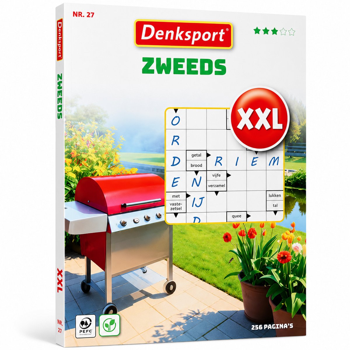 Denksport XXL Vakantieboek - Puzzelboek - Zweeds - 256 Pagina's