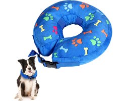 ANWA Inflatable Cat Dog Collar, Inflatable Pet Protection, Cat Collar, Cone Collar After Surgery, Adjustable Pet Recovery Collar, Conical Collar
