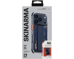 Skinarma Haxa Hoesje Voor Iphone 17 Pro Met Magnetische Oplaadgrip En Standaard, Blauw