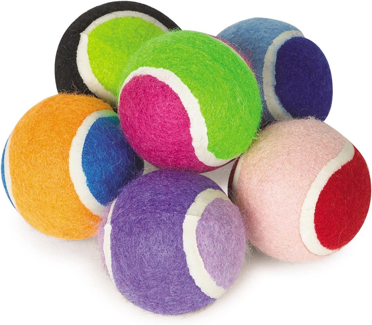 6 Mini Tennisballen voor Kleine Honden - Speelgoed & Trainingsballen