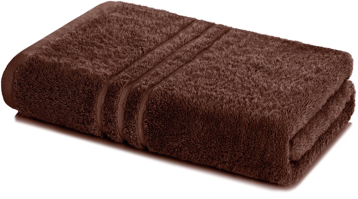 Lavea® Badhanddoek 80x200 cm, 100% Katoen – Grote badhanddoek, badlaken, strandlaken, saunahanddoek – Koffiebruin