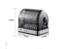 Compacte Vaatwasser - Mini Afdroger - Hygiënisch Servies - Hoge Temperatuur Sterilisatie - 54 Liter Capaciteit - Zilver
