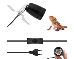 Keramische E27 Lamphouder met Kabel voor Warmtelamp Reptielen en Aquarium