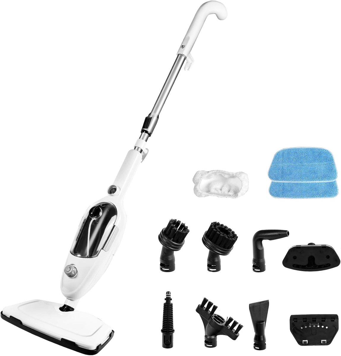 Multifunctionele 10-in-1 Stoomreiniger met Afneembare Handunit voor Vloeren en Meer