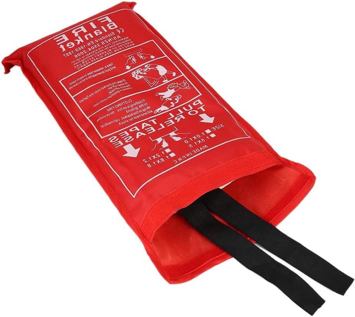 Noodbranddeken - Brandveilige deken - Brand onder controle - Glasvezel materiaal - 18 x 18 meter - Wit