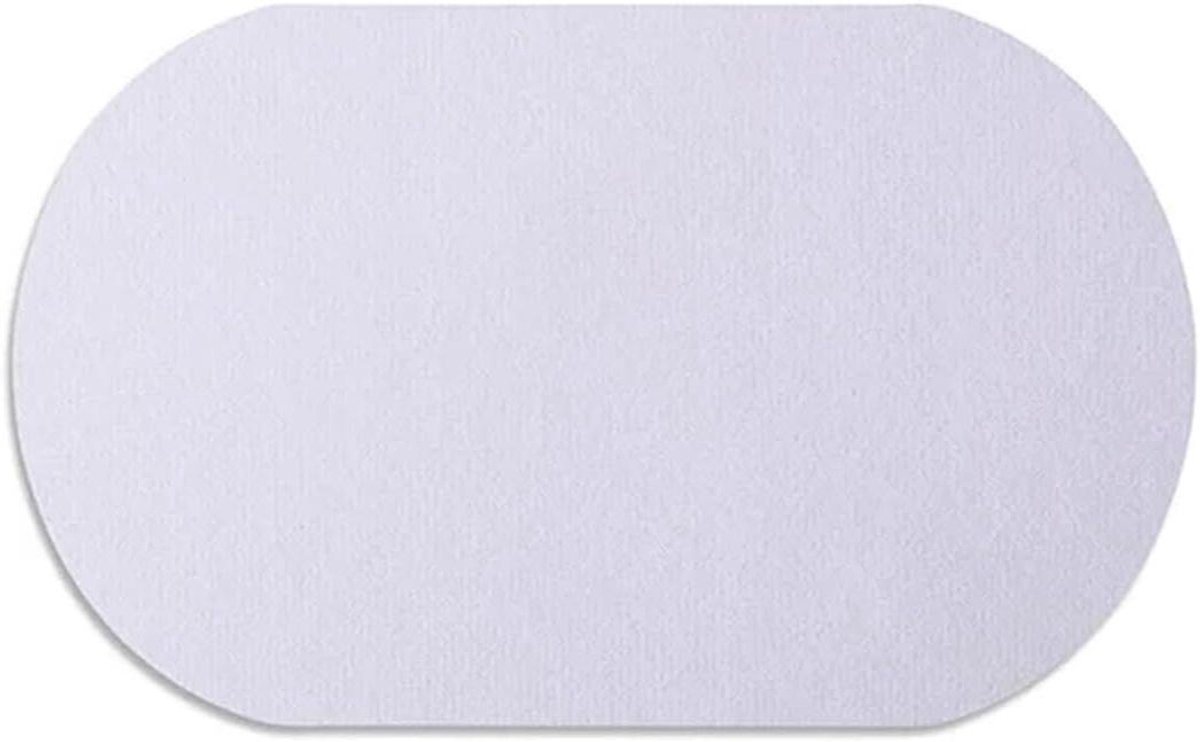 Knie Elleboog Patches - Strijk Applicaties - Kleding Reparatie - Zelf Knippen - 2 Stuks - Wit