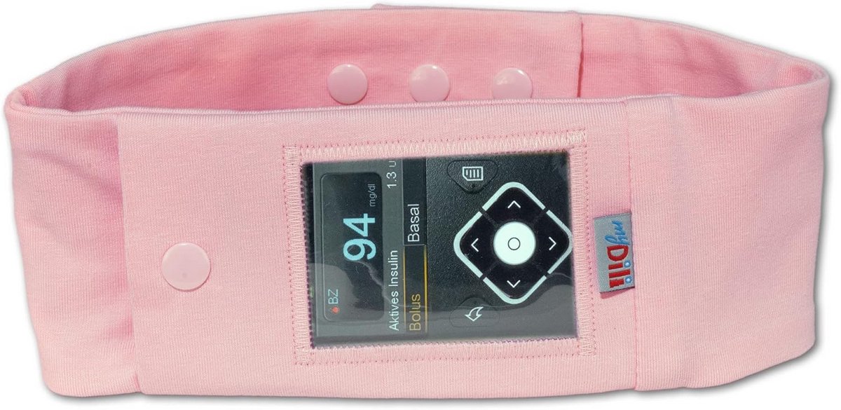 Comfortabele Diabetes Buikriem voor Insulinepomp - Verstelbaar - Roze