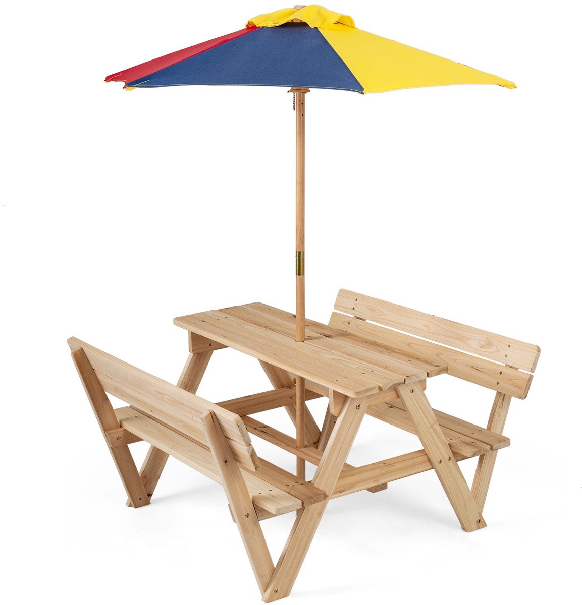 Picknicktafel - Kinderen - Tuintafel - Multifunctionele Picknick tafel - Speeltafel - Geschikt voor Buiten - Hout